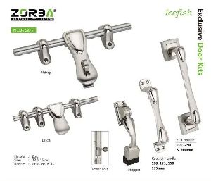 Zorba Nickel Silver Icefish Door Kit