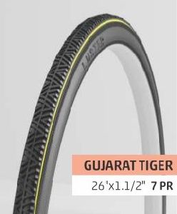 7 PR Gujarat Tiger Bicycle Tyre
