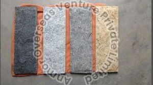 Rectangular Rough-Rubbing Granite Mushroom Stone, For Wall, Pattern : Plain