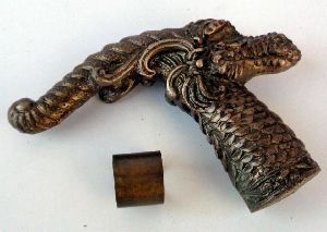 Antique Long Dragon Head Designer Style Handle Only For Wooden Walking Stick