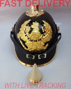 german pickelhaube leather prussian helmet