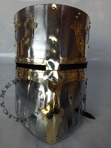 medieval knight norman crusader templar helmet