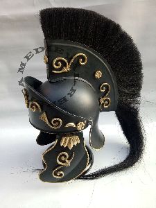 roman black plume centurion helmet