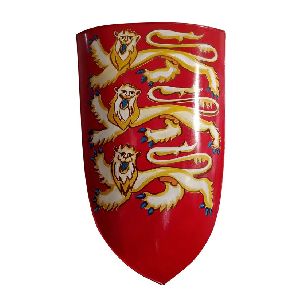 Scottish Rampant-Lion Medieval Knight Heater Shield
