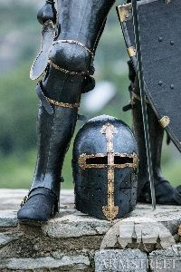 The Wayward Knight Helmet LARP SCA Medieval Reenactment Costume Armor 16 Gauge