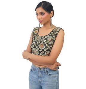 Exclusive Fancy Net Printed Stretchable Cotton Lycra Blouse - Half Sleeve  at Rs 220 / Piece in Surat