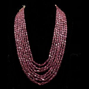 gemstone ruby necklace