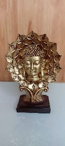 Gold FRP Buddha Head Statue