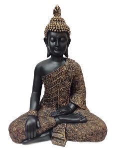 Black FRP Buddha Statue