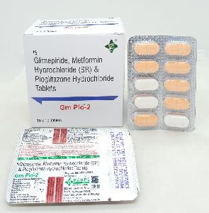 glimepiride 2mg, metformin Hcl 500mg(SR) , Pioglitazone hcl 15mg tablets