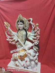 Mahishasuri Durga Mata marble statue