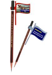 Flag Pencil Top Promotional Toy