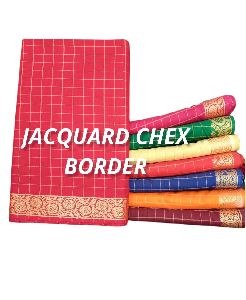Jacquard Chex Border Fabric