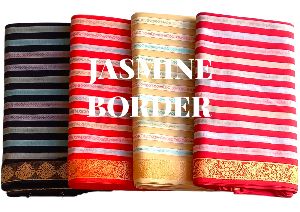 Jasmine Border Fancy Cotton Fabric