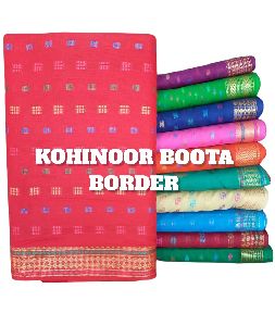 Kohinoor Boota Border Cotton Fabric