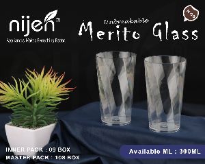 Plastic Unbreakable Merito Glass