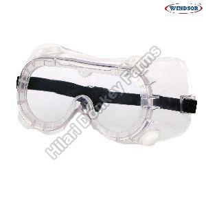 Windsor Full PVC Attached PC lens With Air Vents Safety Goggles