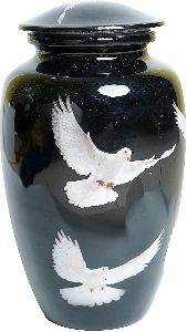 black color birdfly human ashes cremation urns