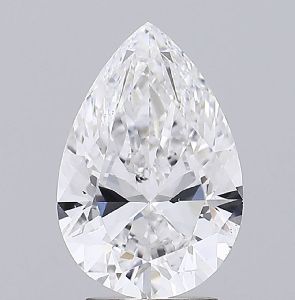 Pear Shaped 3.50ct E VS2 IGI Certified Lab Grown CVD Diamond