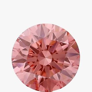 Round Shaped 1.71ct Fancy Vivid Pink SI2 IGI Certified Lab Grown CVD Diamond