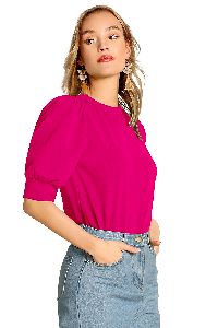 Ladies Puff Sleeve Top