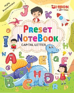preset notebook capital letter english alphabet a to z writing book