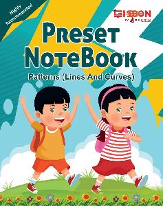 Preset Notebook English Patterns (Lines &amp;amp; Curves) Writing Book for Kids