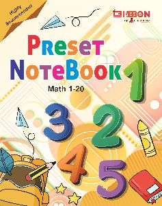 Preset Notebook Maths ( 1-20 ) Number Writing Book for Kids