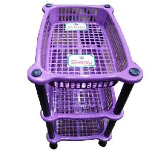 Purple Plastic Vegetable Basket