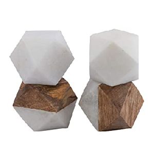 Wooden & Marble Paperweight