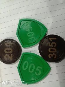 Serial Number Plastic Tokens