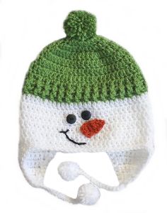 Ear Flap Crochet Beanie Cap hat
