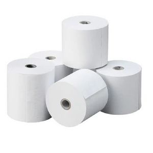 Rudkav Billing Machine Thermal Paper Roll with 55 GSM (79 mm x 40 Meter) Pack of 25