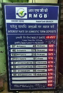 RMGB SMALL ELECTRONIC INTEREST RATE BOARD