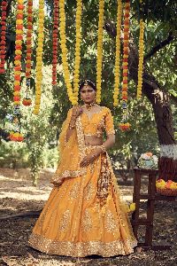 Sabya Replica Raw Silk Lehenga 004