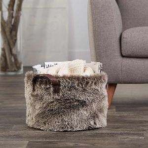 Faux Fur Baskets