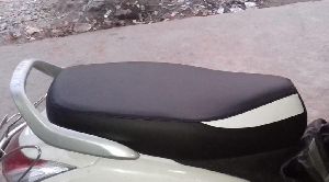 Scooter White & Black Seat Cover