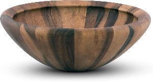 Acacia Wood Modern Bowl for Fruits or Salads