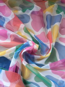 Multicolor Lycra Net Fabric