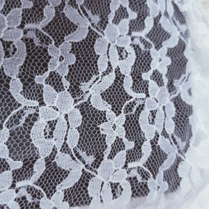 Embroidered Nylon Lace Fabric, Length : 50-100 Meter