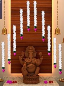 Handmade Lotus Artificial Flower Gajra Wall and Door Hanging - Home Decor | Diwali Decor | Festival