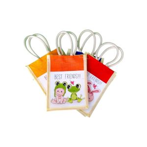Jute Bags (Small) for Lunch Boxes and Tiffin Bags | Wedding Return Gifts | Jute Bag for Girls, Women