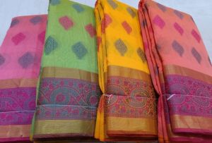 Cotton Sarees, for Easy Wash, Width : 6 Meter at Best Price in