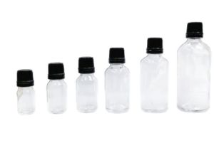 Clear Glass Bottle with Seal Cap