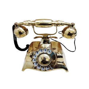 Vintage Telephone With Rotary Dial 