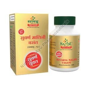 Sandu Suvarna Malini Vasant Ras Tablets