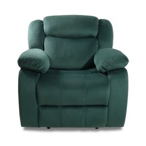 Roma Manual Recliner Sofa in Mineral Green Colour