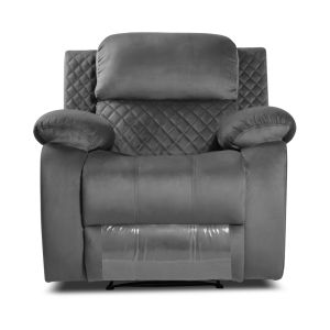 Sara Manual Recliner Sofa in Carbon Grey Colour