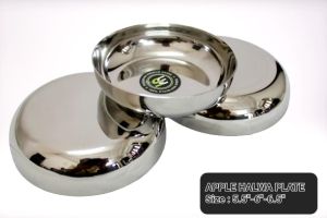 Stainless Steel Apple Halwa Plate
