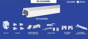 M Channel Curtain Track System